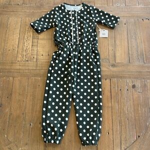 Woodmouse and thistle polka dot leggy romper